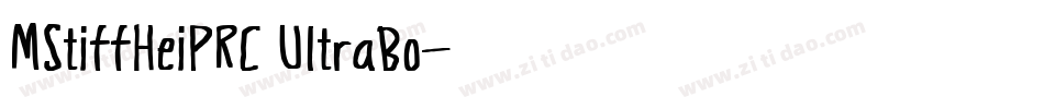 MStiffHeiPRC UltraBo字体转换